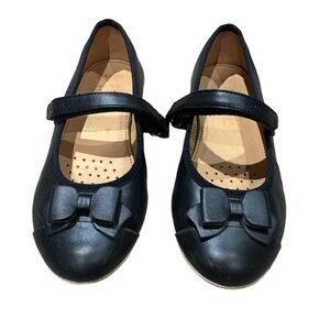 GEOX blue leather Mary Jane ballet flat uniform shoes - size 31